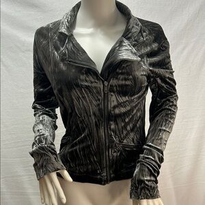 Mudd Black Crushed Velvet Bomber Jacket